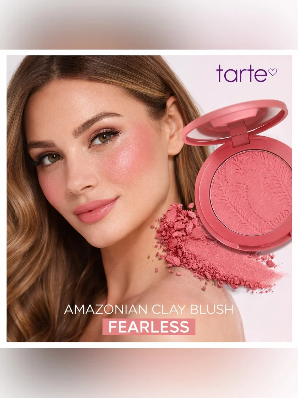 NEW✅ Tarte Amazonian Clay 12-Hour Blush Fearless • Longwear Matte Blush